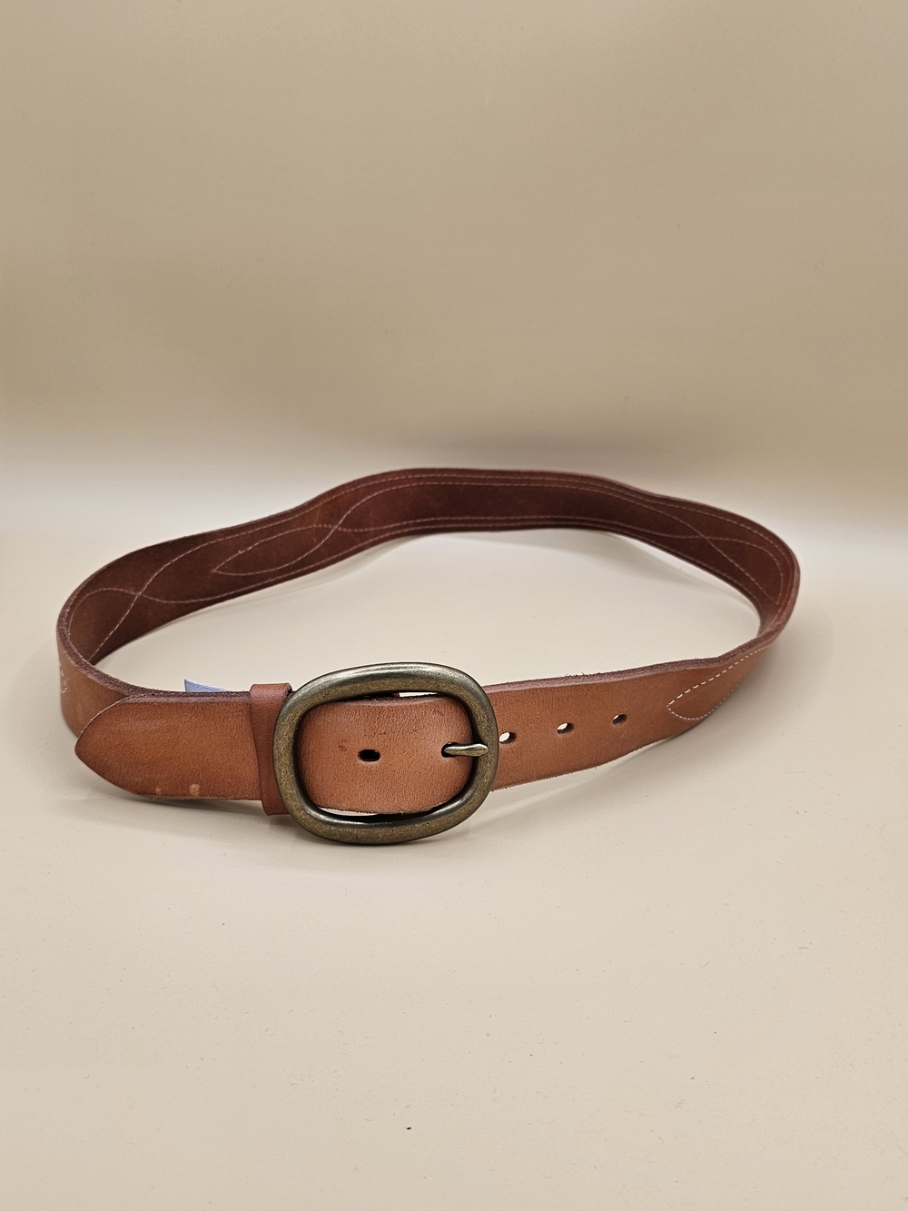 Banana Republic Genuine Leather Western Stitched Belt - Size XS